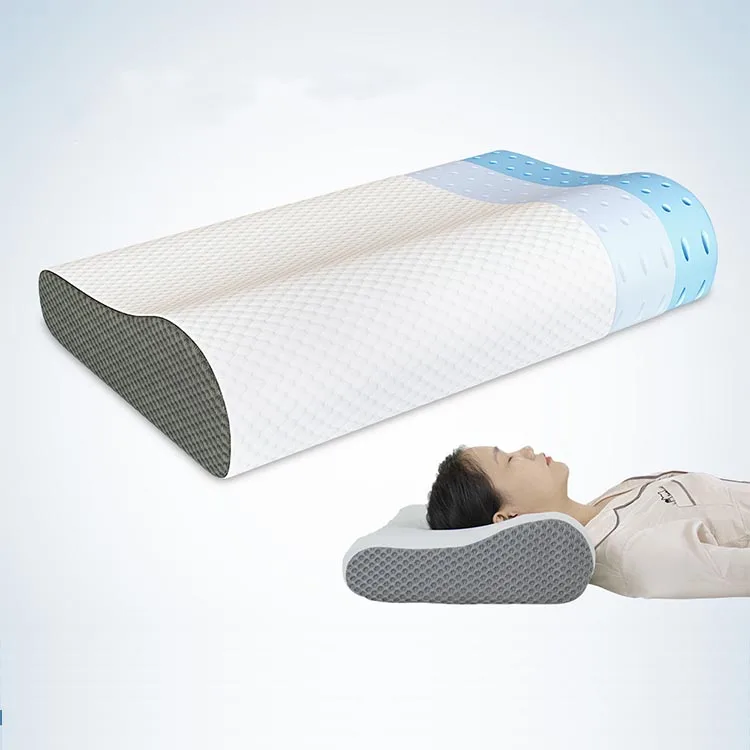 2024 New Contour Memory Foam Pillow with Cooling Gel in Bed Pillow