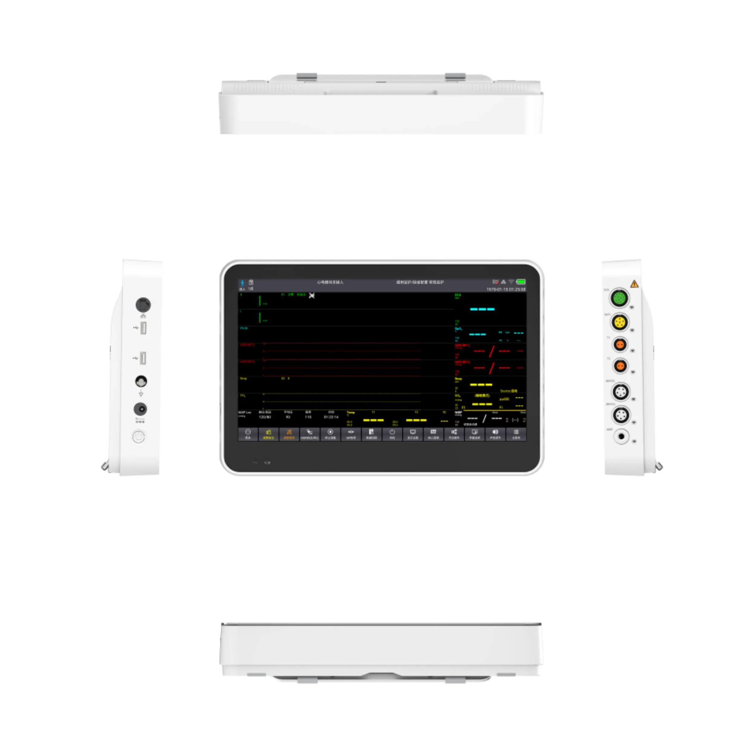 CONTEC CMS8500 Smart Android Tablet touch screen Patient Monitor remote patient monitoring devices