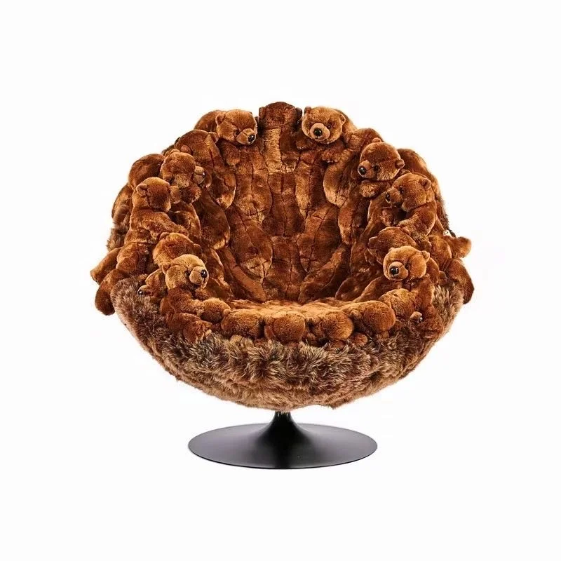 Belgian creative art doll animal figure personality lazy sofa chair, villa living room leisure chair
