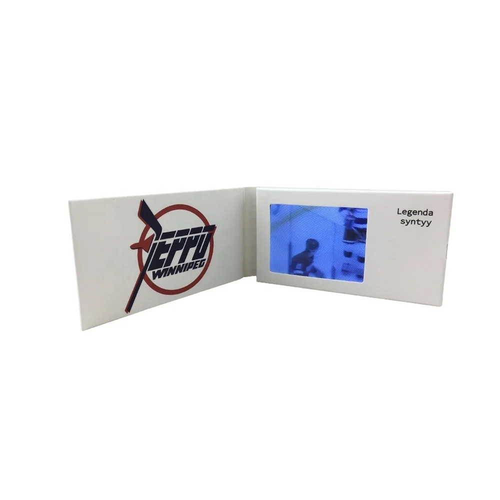 COTE Promotion Gift 2.4 ' Video Greeting Book Card Customized LCD Video Brochure For Customer