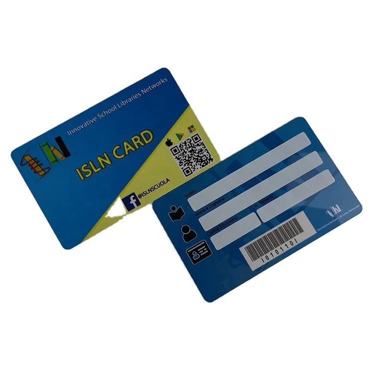 High Quality Glossy PVC Business Card , 20PT Glossy Plastic Business Cards Printing CR80 PVC Card With Barcode