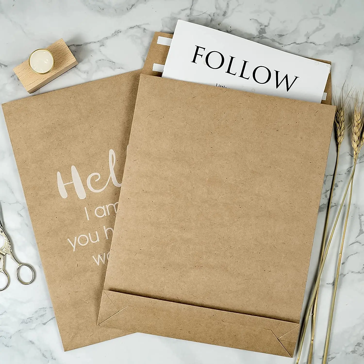 Customized  Biodegradable  Mailing Paper Express Envelope Kraft Paper Mailer Bags Waterproof Kraft Shipping Bag For Clothing