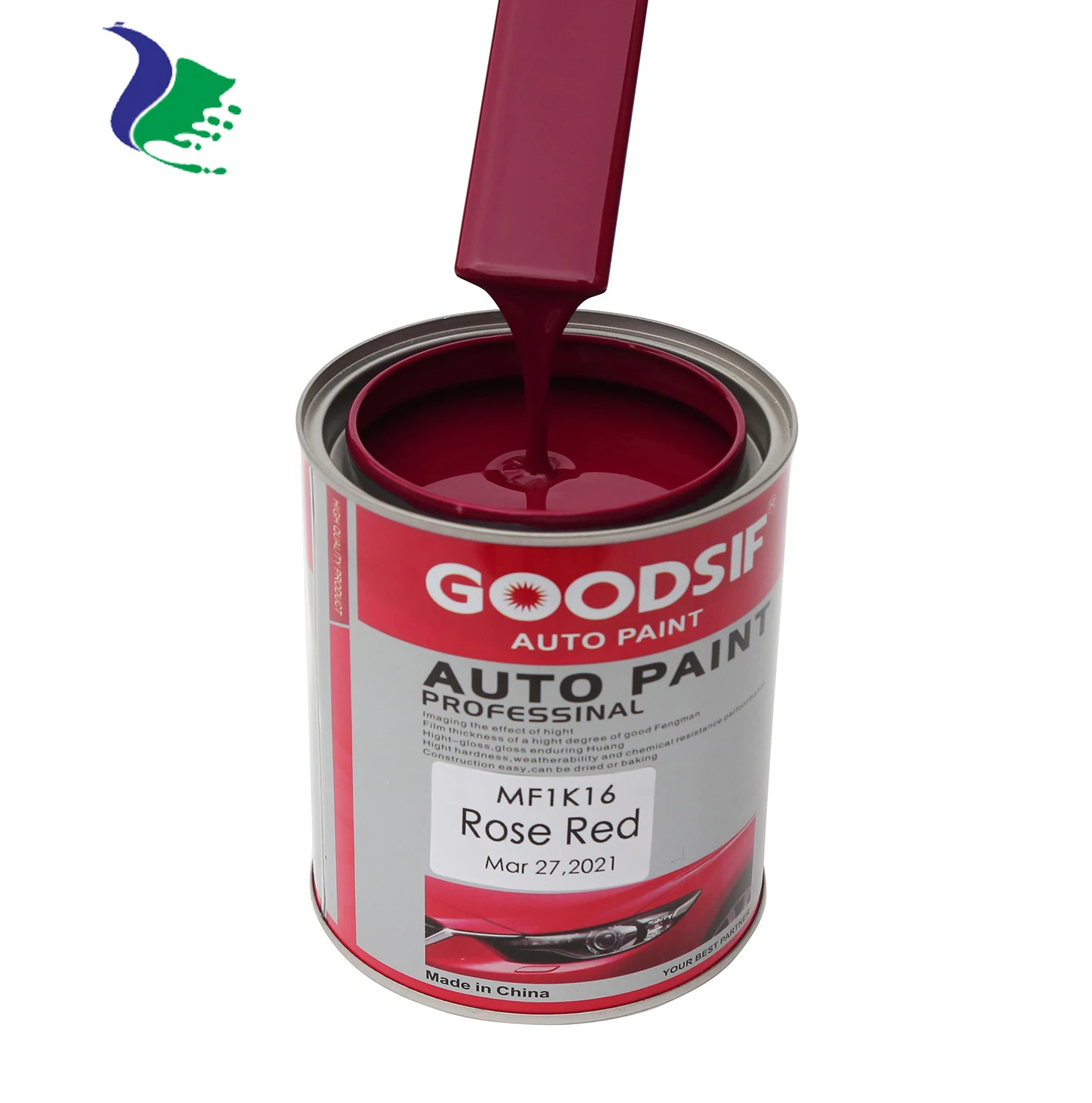 Хорошее покрытие 1K сплошная цветная краска для ремонта автомобилей