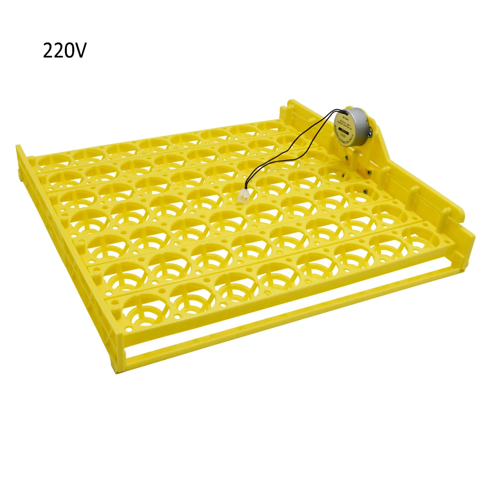 plastic yellow 56 chicken eggs tray with 220v or 12v 110v  factory price