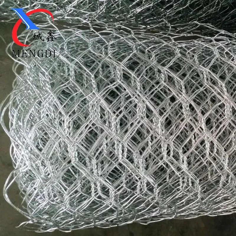 Direct sale hexagonal net galfan gabion mesh stone protection roll