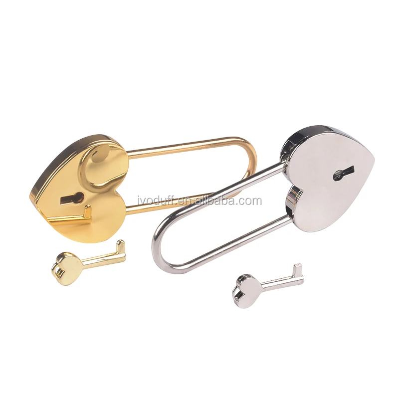 Ivoduff Supply Newest Colorful Long Shank Metal Love Heart Lover Lock,Wish lock
