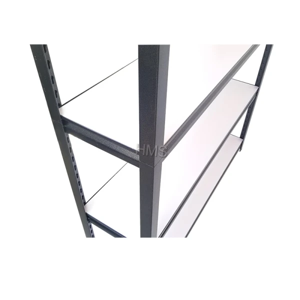 Storage Rack Slotted Shelf Warehouse Light Duty Boltless Rivet Angle Shelving For Garage