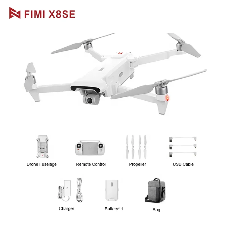  Fimi X8se 2020 Дроны с дистанционным управлением камеры нахлыстом комбинированная камера 4k Профессиональный Квадрокоптер X8 Xiaomi Se Gps 8 км