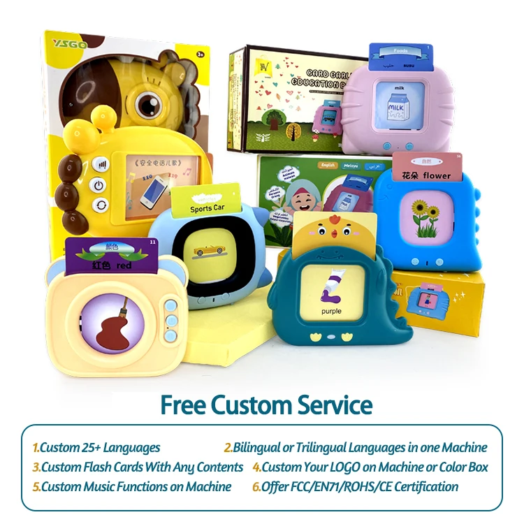 English Learning Story Telling Teller Learning Machine Talking Flash Cards Learning Toys For Toddlers 1-