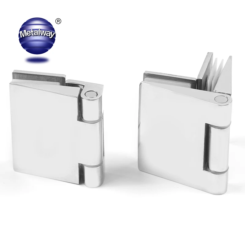 Similar H Shape Square Tube Chrome Finished Glass Shower Door Flat Hinges