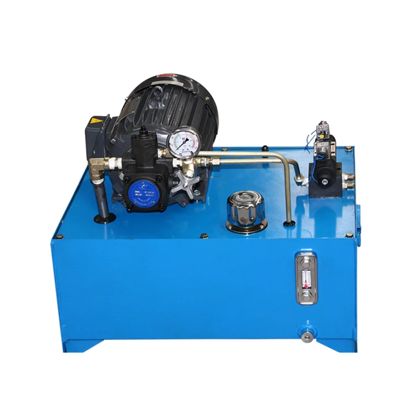 Machine tool chuck hydraulic pump station 7MP low noise assembly small VP vane pump