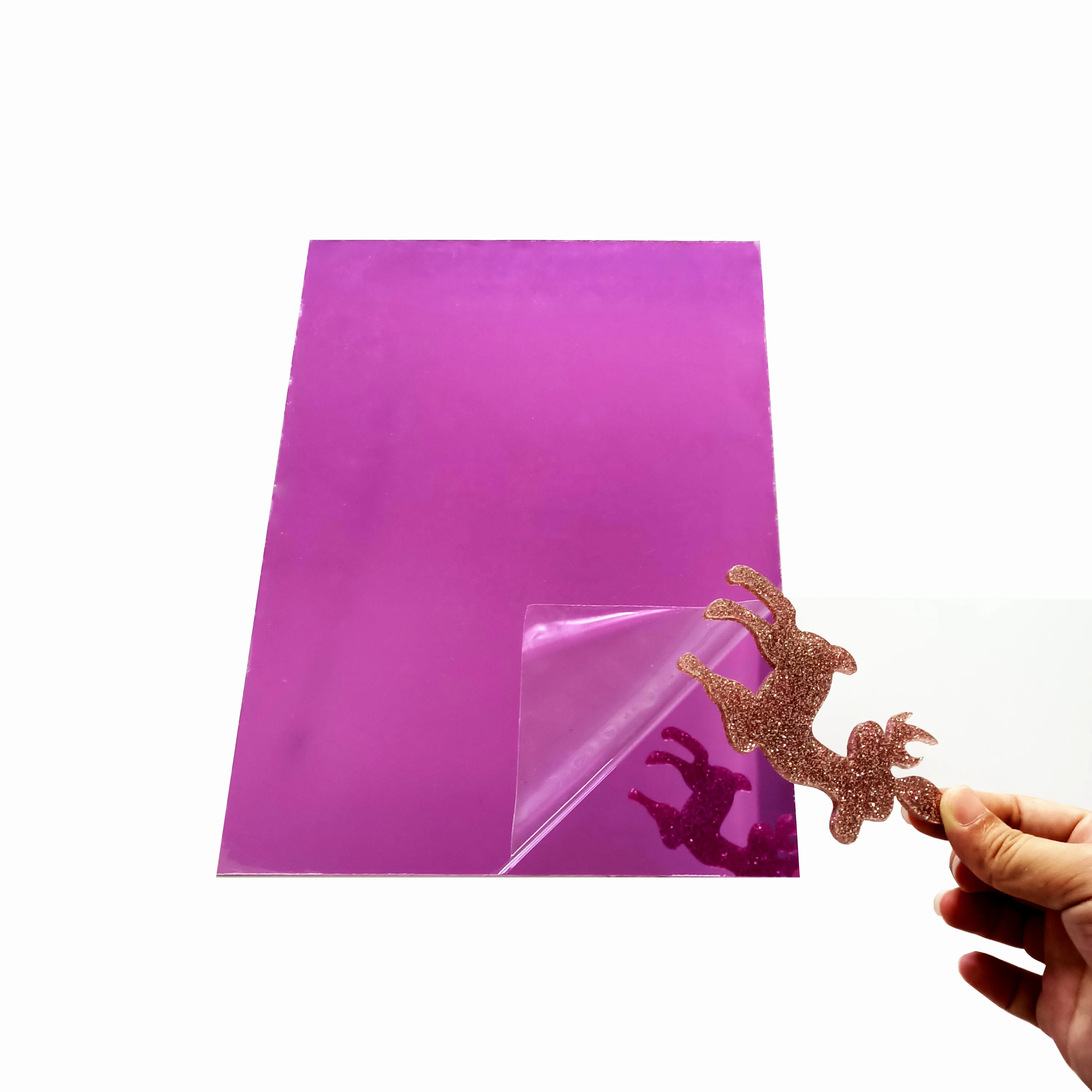 PC PE PET PETG Home Decora Furniture decoration Bendable Self Adhesive Mirror Plastic Sheet