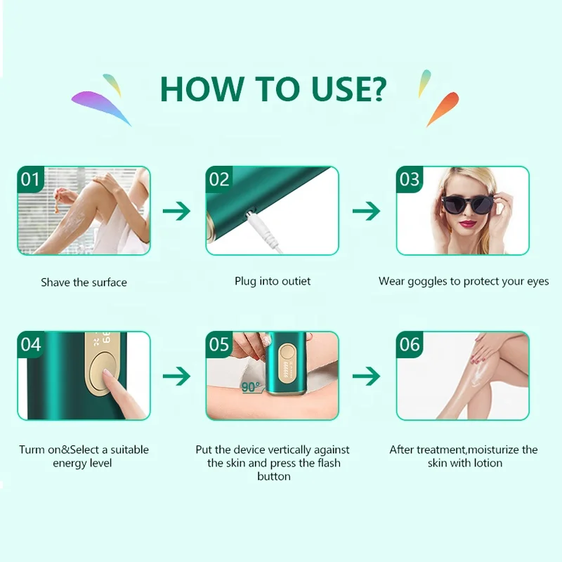 Good Price Epilator Home Use New Laser Hair Removing Depilator Laser Ipl Hair Removal Machine