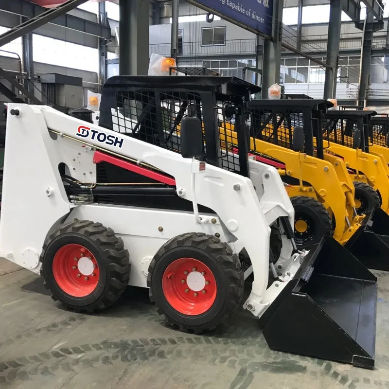 TOSH Free Shipping Cheap Wheeled Skid Steer Loader Directly Sold By Chinese Manufacturer