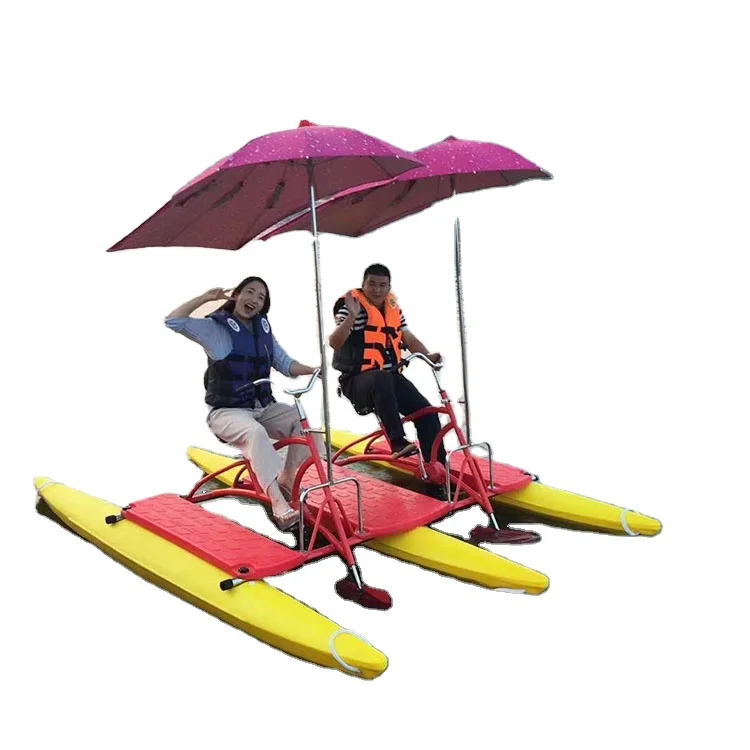 2-местный водные мотоциклы Педальная лодка осенью