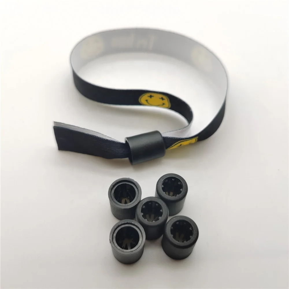 Slide lock Wristband custom plastic Bead for Wristbands&bracelets
