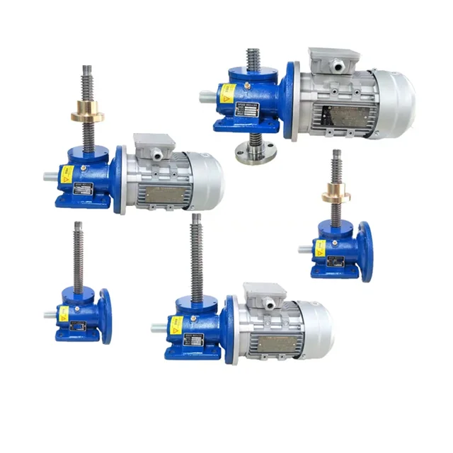 200kg -500kg SWL1T 2.5T worm screw elevator hand screw jack with lift platform