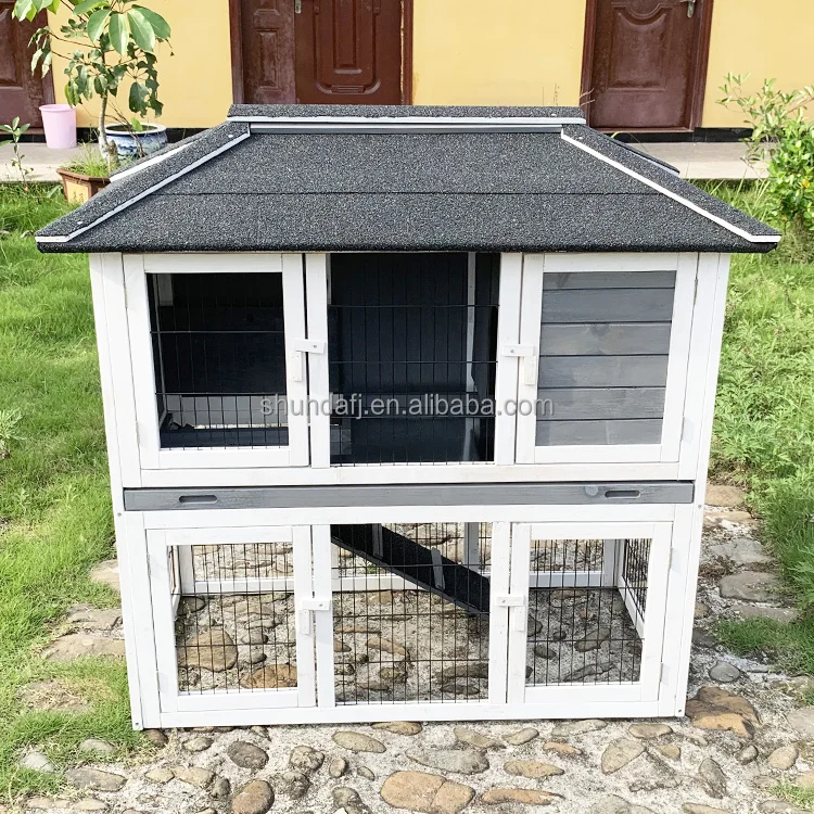 SDR028 Outdoor Wooden Rabbit Cage Rabbit Houses Sale Rabbits Houses For Cage