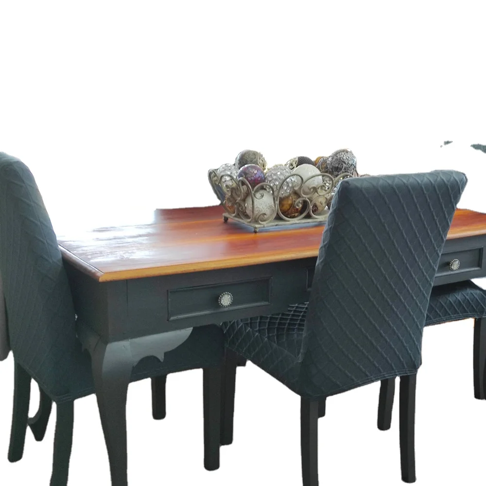 WholesaleJacquard Dining Chair Cover Spandex Elastic Chair Slipcover Case Stretch Chair Cover for Wedding Hotel Banquet