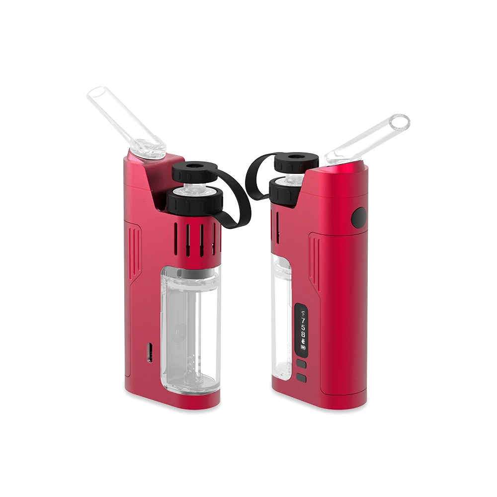 Host selling 2 in 1 wax dab vaporizer kits for cbd oil with 3000mah 18650 powerful battery