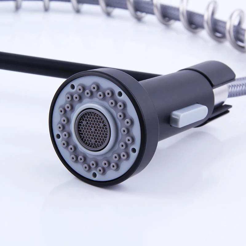 Hot Cold Pull Out Kitchen Faucet Spring 304 316 Stainless Steel Pull Down Gourmet 360 Deck Mounted Sink Sprayer Water Mixer Taps