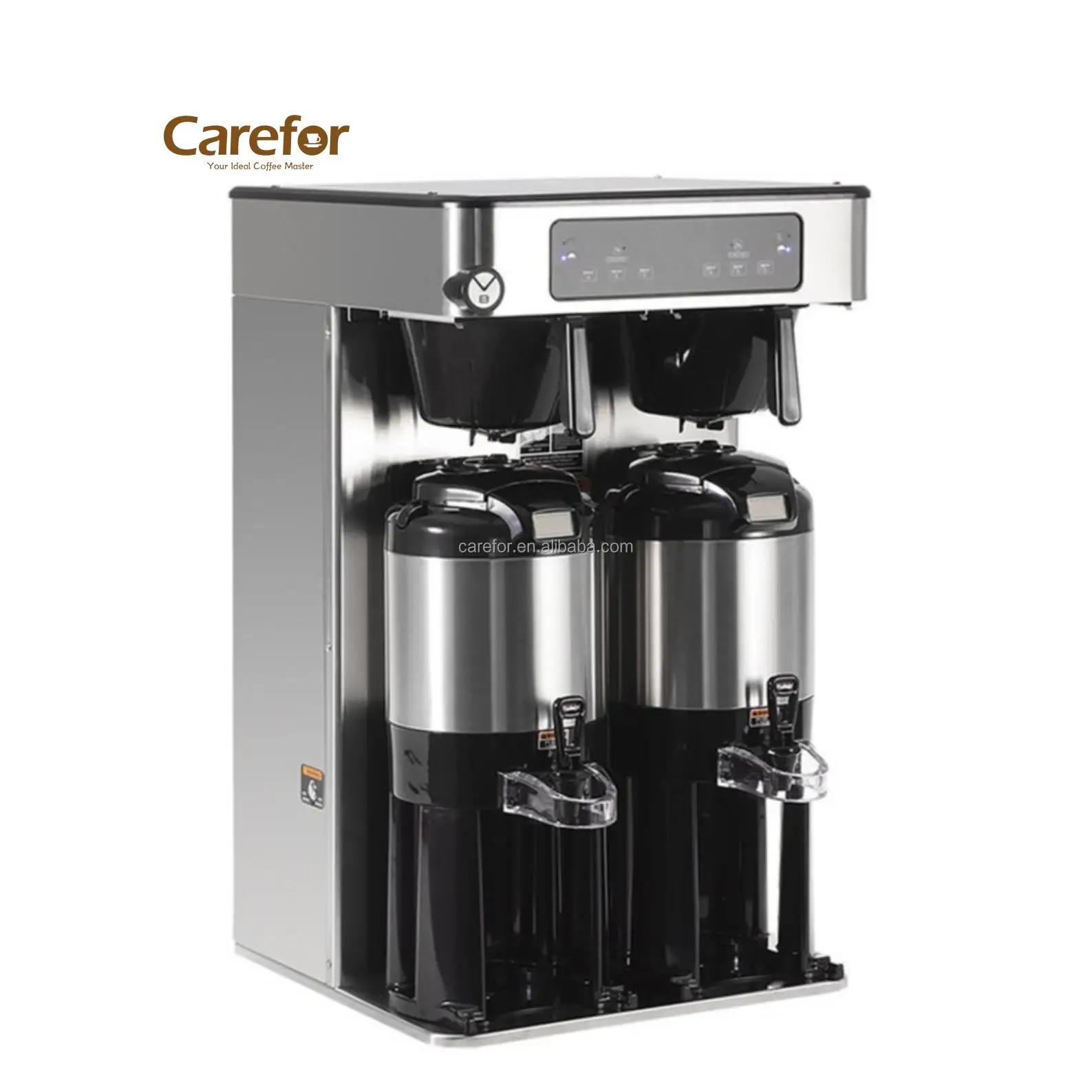 Americano Brewing Thermal Coffee Filter Digital Twin Thermopro Stainless Steel Commercial Coffee Makers