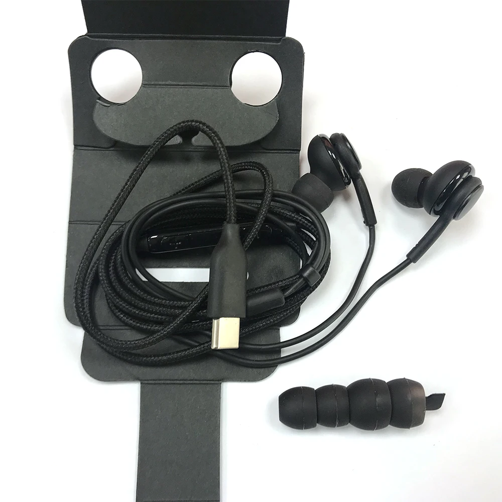 2020 IG955 In-ear Bass Sport Headset Earpieces Type-C Wire Running Earphonewith Microphone for Samsung