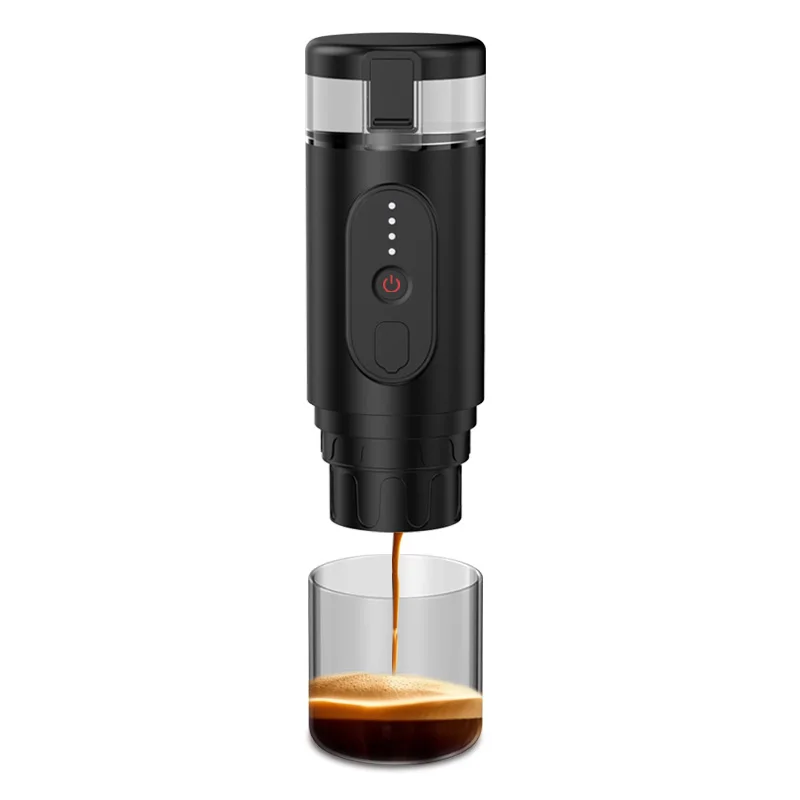 Electric Travel Espresso Machine Portable self heating American Coffee latte Maker Compatible with Coffee powder and Capsules