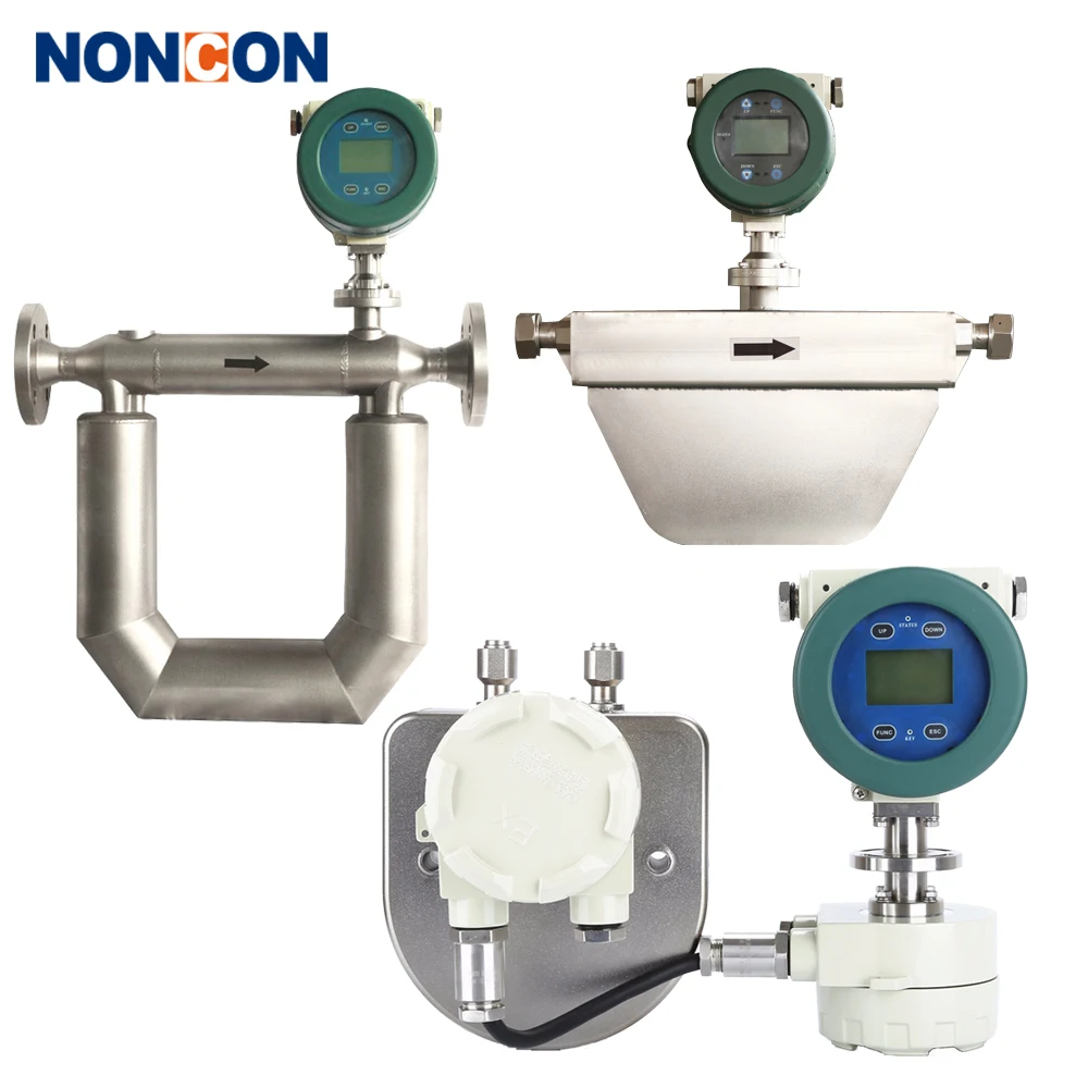 NEW Hot oil liquid Coriolis mass flow meter for gas and density meters sensor Coriolis mass flow meter for oil fuel