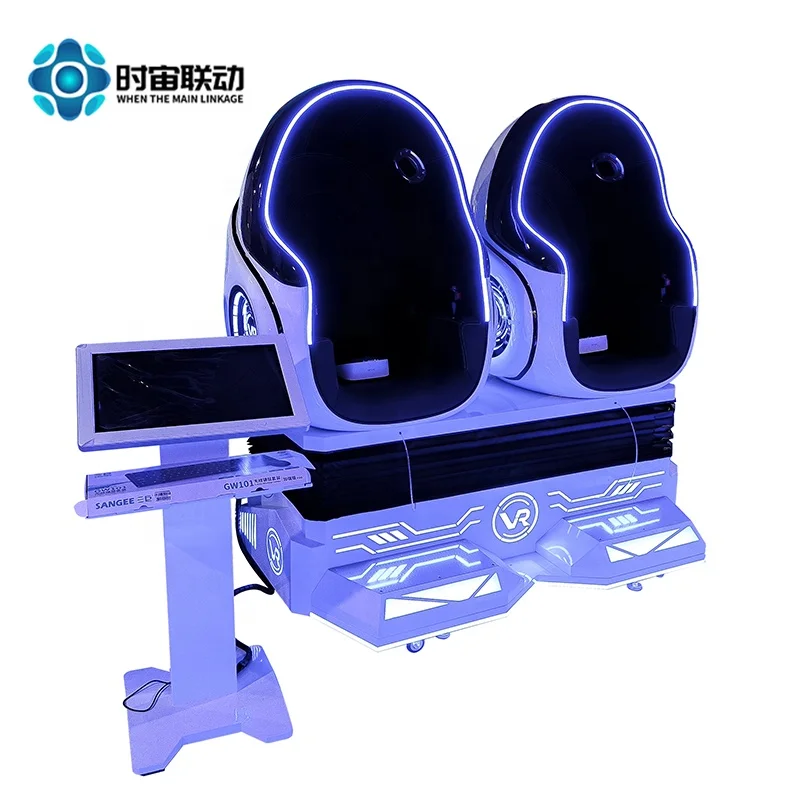 vr double egg chair cinema large VR game console amusement equipment virtual reality capsule experience museum manufacturers