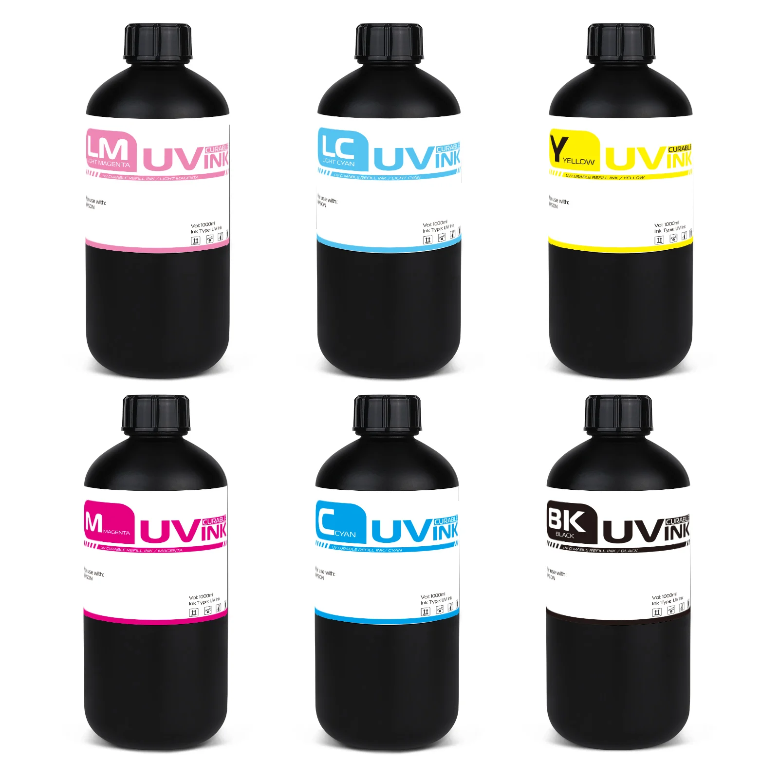 1000ML UV Ink for Handtop HT3200UV HR8 Hybrid UV Printer for Ricoh Gen5 LED UV Ink