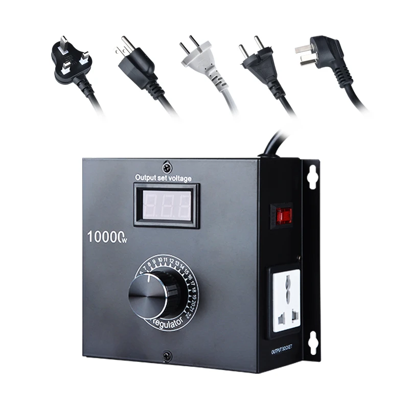 Ac motor controller 220V 10000W Voltage Regulator Dimming Dimmers Motor Speed Controller Thermostat Electronic Voltage Regulator