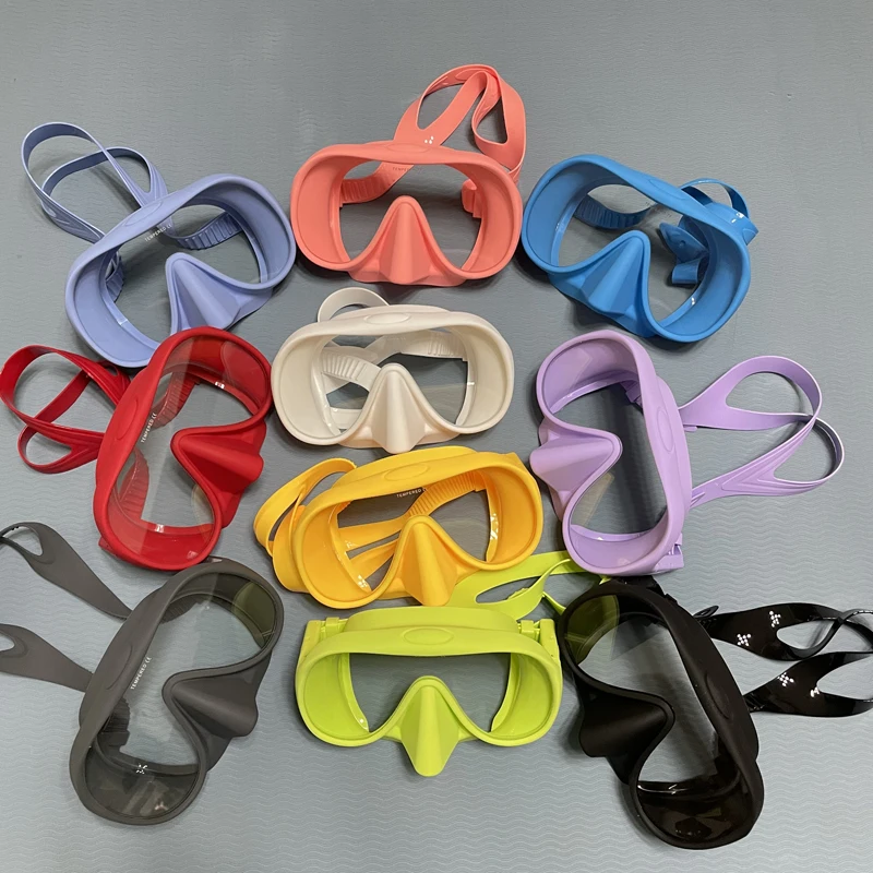 High quality Adult Scuba Diving Masks Gear Freediving Spearfishing Snorkeling Frameless Diving Mask