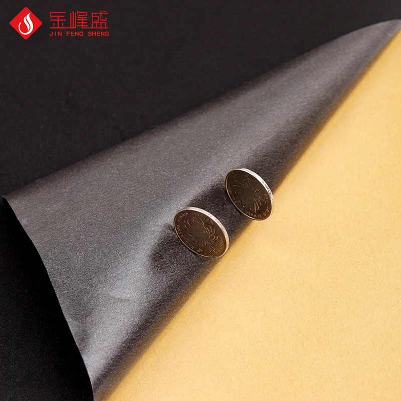 RPET black velvet for paintings / photo frames flock with self-adhesive flocked fabric