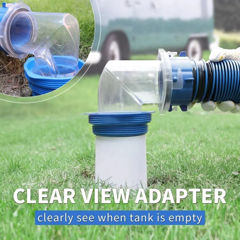 10-15-20 Foot RV Extension Sewer Hose Kit Heavy Duty, Include Hose Adapter, Drip Lid