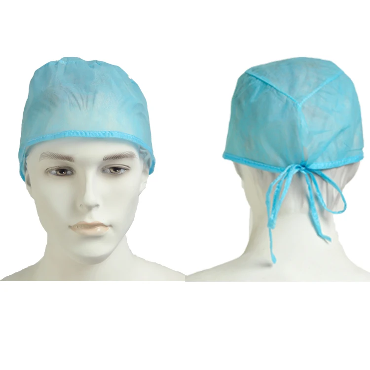 surgical non woven disposable head cap elastic clip cap Medical Hair cover