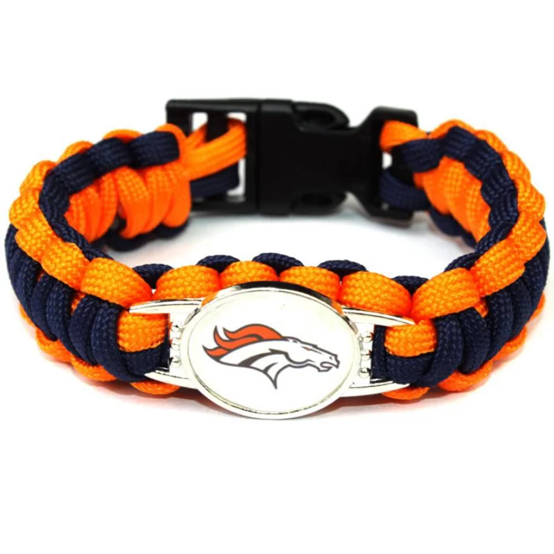 NFL bracelet NFL Paracord bracelet Denver Broncos Bracelet