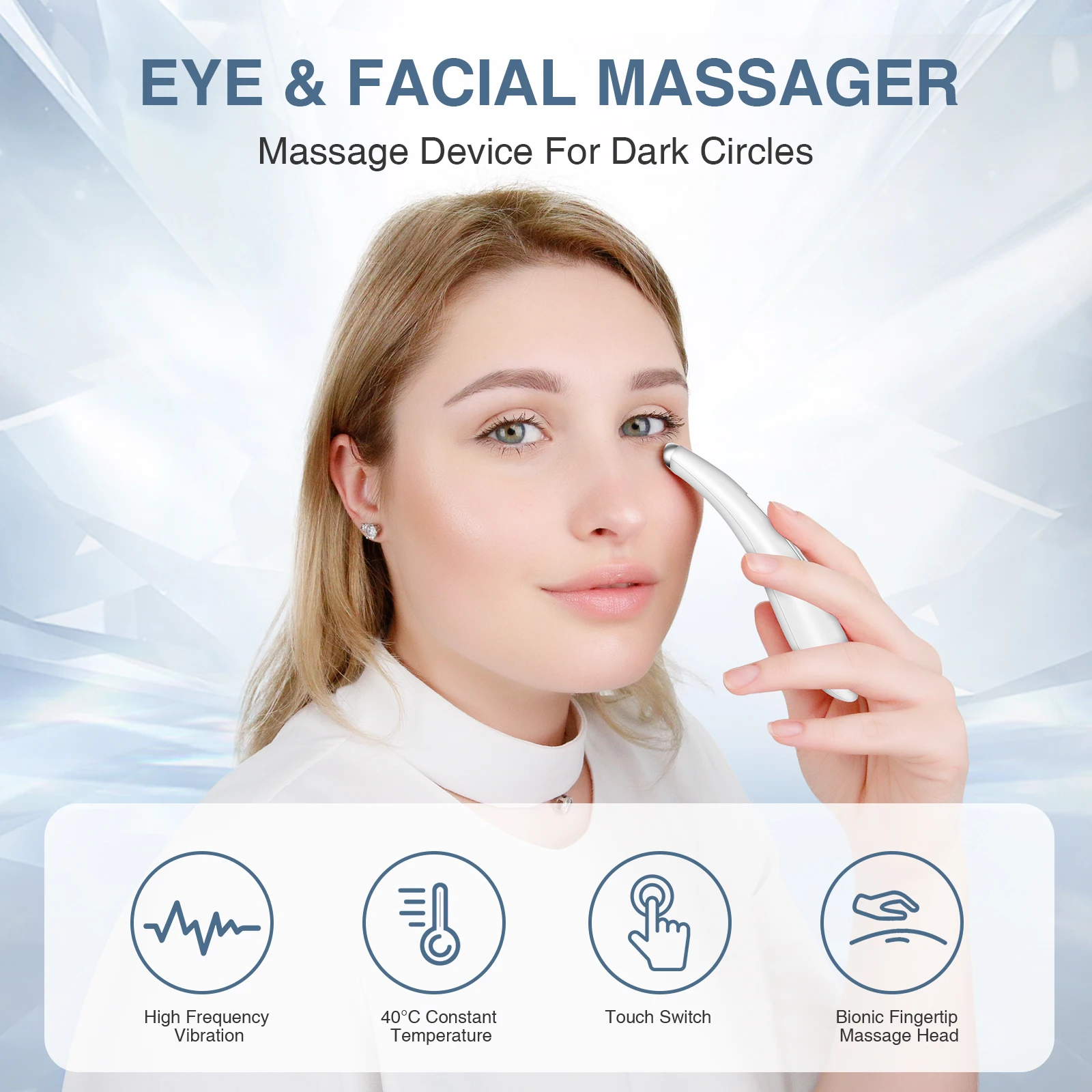 Ультразвуковой массажер для глаз TOUCHBEAUTY крем-усилитель Уход за губами мини-устройство красоты с теплым лечением ежедневный уход лицом