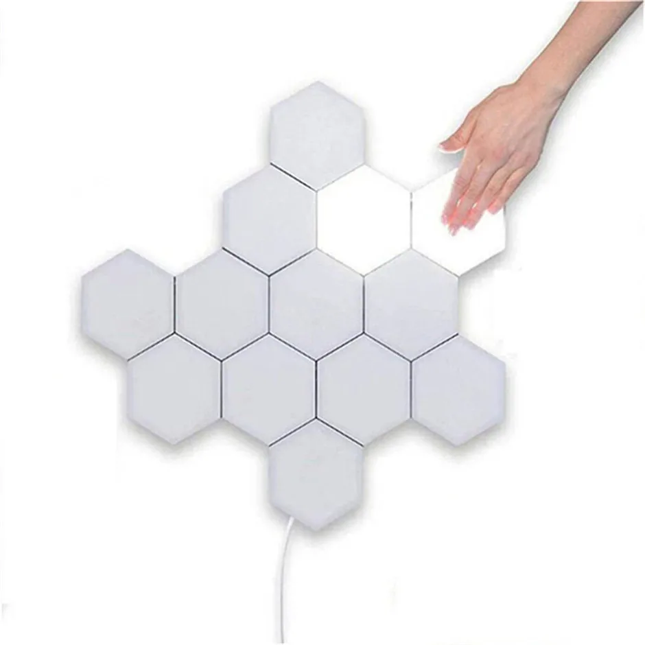 quantum light touch night lamp modular hexagonal modern led night lights quantum lamp modular touch light