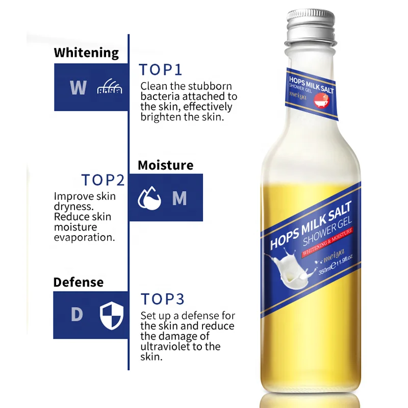 
In summer Body Wash cool feeling Moisturizing and whitening beer fragrance Shower Gel oem shower gel private label 