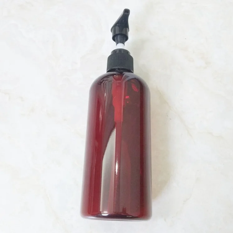 Европейский стиль 300 мл ПЭТ-коричневый цвет коместическая бутылка мыла дозатор из нержавеющей стали настенный кронштейн полка