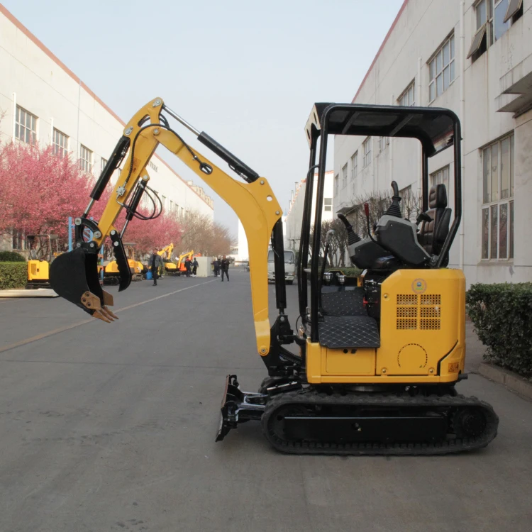 Chinese Metal Hydraulic Crawler Digger Machine 1.2 Ton Mini Micro Excavator 1 Ton Small Bagger For Sale