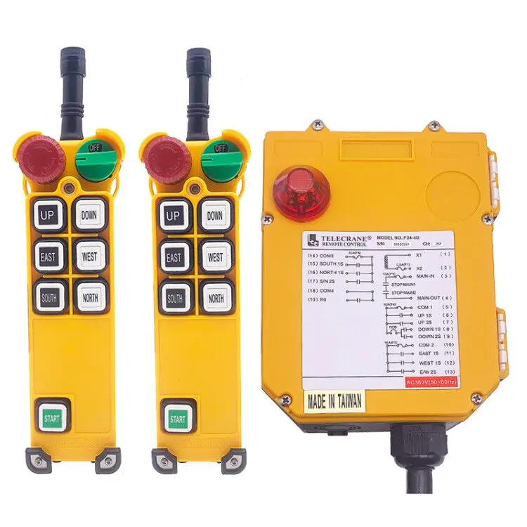 Long-Distance Crane Electric Hoist Industrial Wireless Remote Control Transmitter Receiver