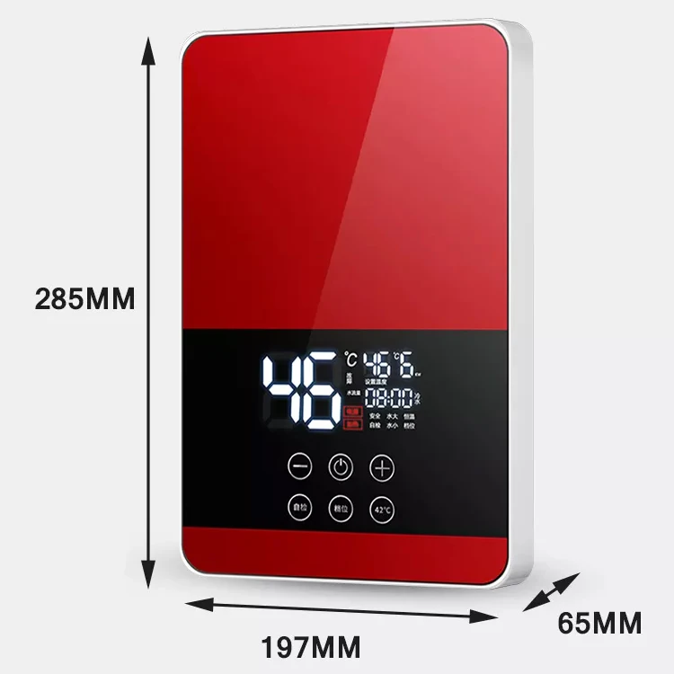 Custom Basic Configuration Touch Button Portable Electric Water Heater Ce Stainless Steel 1 Piece Wall Mounted IPX4 6000 220