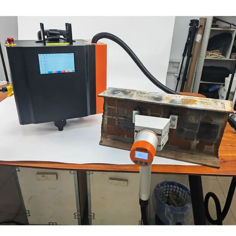 CNC LY innovative pull rod laser cleaning machine for mold cleaning marks