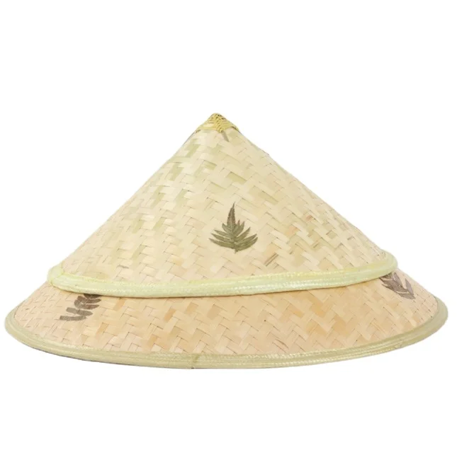 Manufacturers Wholesale Chinese Style Bamboo Braided Straw Hat Fashion Travel Anti-Bamboo Straw Hat
