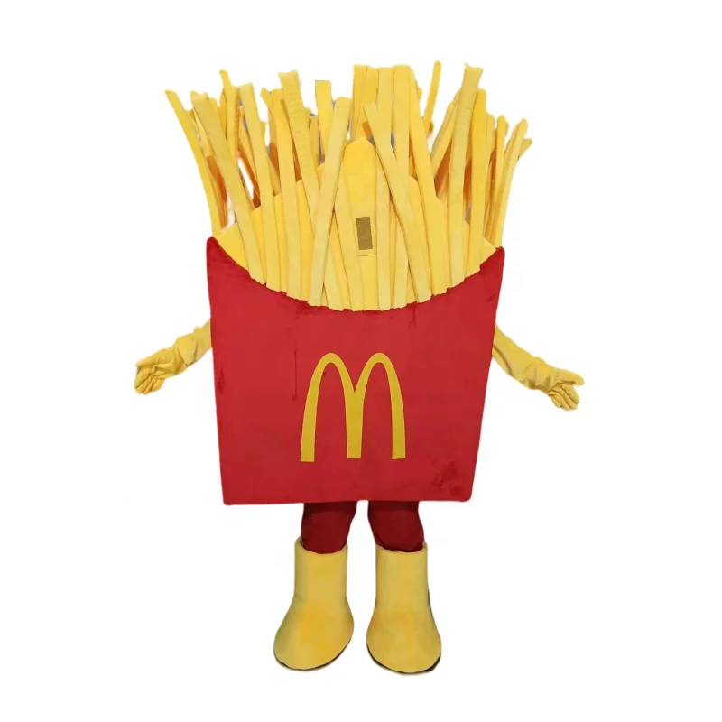 McDonalds KFC Фастфуд тема картофель фри талисман костюм