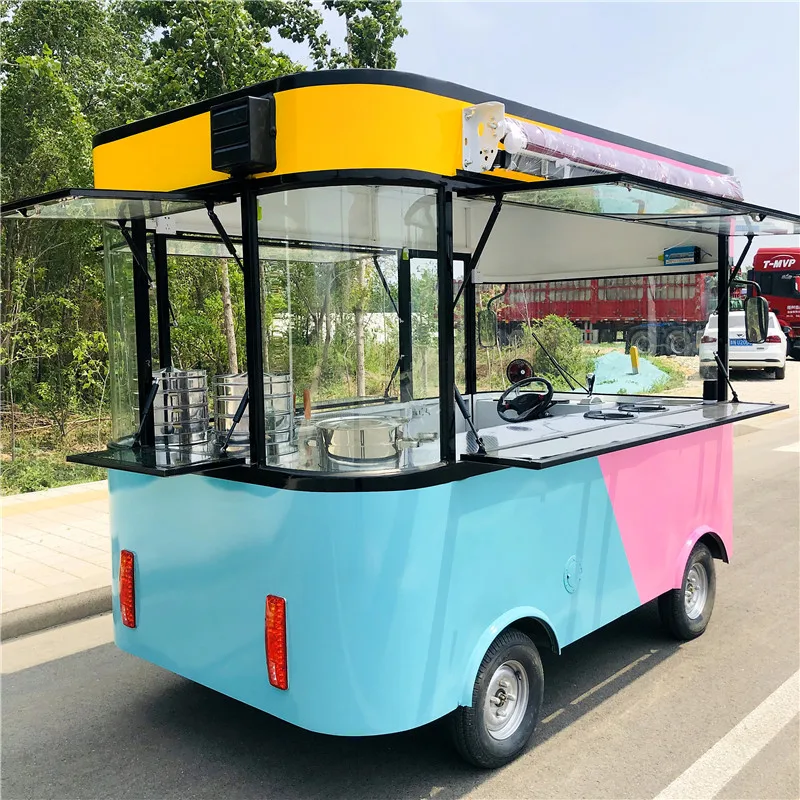 Cheap Price food truck mobile food cart Citroen ice cream tuk tuk electric Food Truck