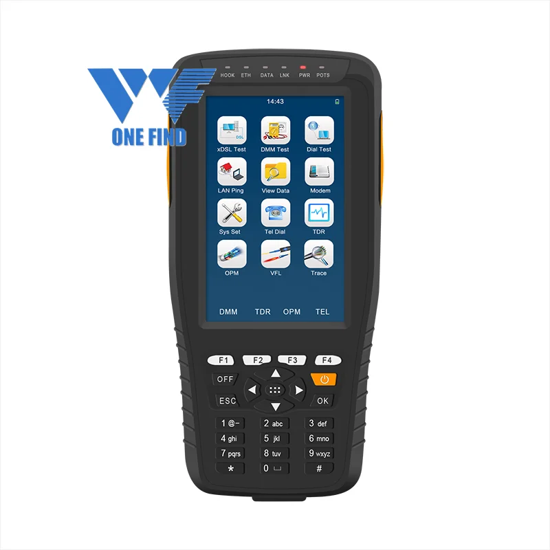 ONEFIND WF-602 VDSL Tester Support  ADSL/VDSL/OPM/ VFL/TDR /Tone Tracker, all-in-one unit DMM Telecom test  ADSL TESTER