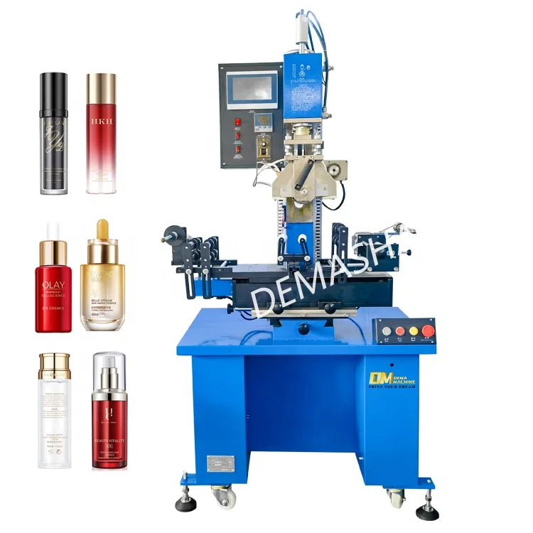 DM Customized mini digital pneumatic hot foil stamping machine for leather glass bottle